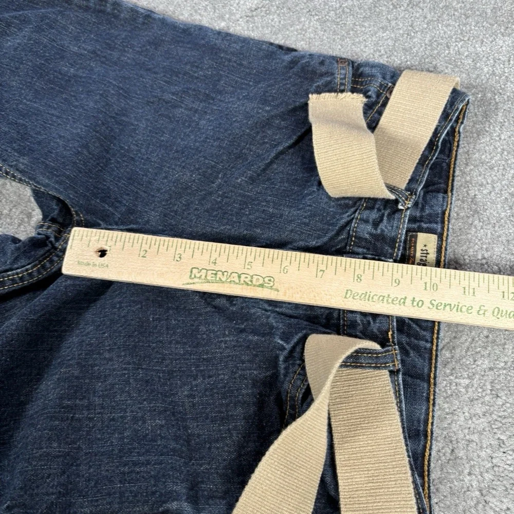 Old Navy Jeans Youth Boys 14 Straight Leg Dark Blue Denim‎ Flap Pockets Belt Y2K